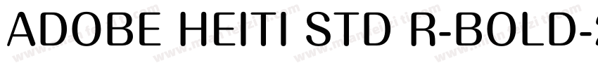 ADOBE HEITI STD R-BOLD-2512字体转换